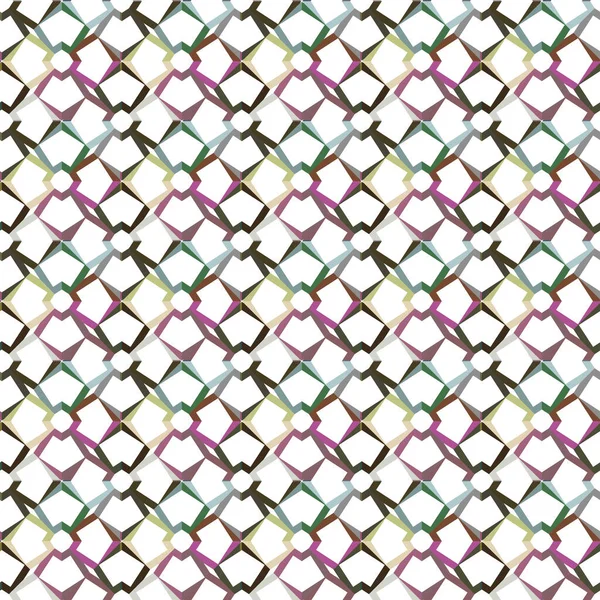 Modello Senza Soluzione Continuità Con Forme Geometriche Illustrazione Vettoriale — Vettoriale Stock