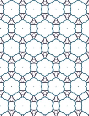 Geometrik şekilli kusursuz desen vektör çizimi