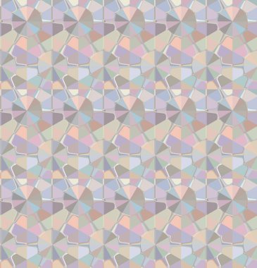 Geometrik şekilli kusursuz desen vektör çizimi