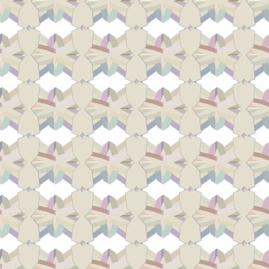 Geometrik şekilli kusursuz desen vektör çizimi