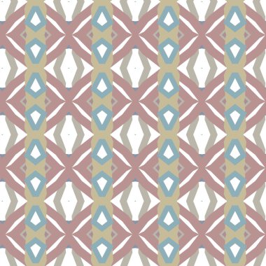 Geometrik şekilli kusursuz desen vektör çizimi