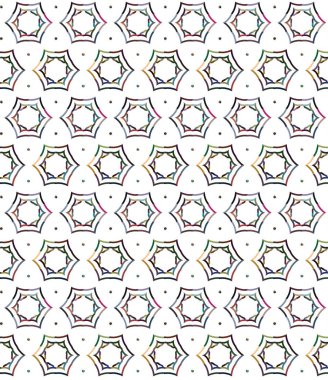 Geometrik şekilli kusursuz desen vektör çizimi