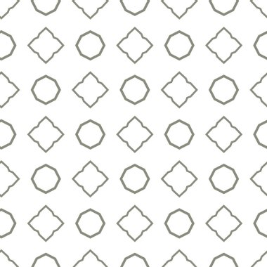 Geometrik şekilli kusursuz desen vektör çizimi