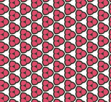 Geometrik şekilli kusursuz desen vektör çizimi