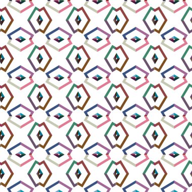 geometrik şekilli kusursuz desen