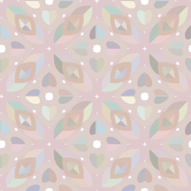 Geometrik şekilli kusursuz desen vektör çizimi