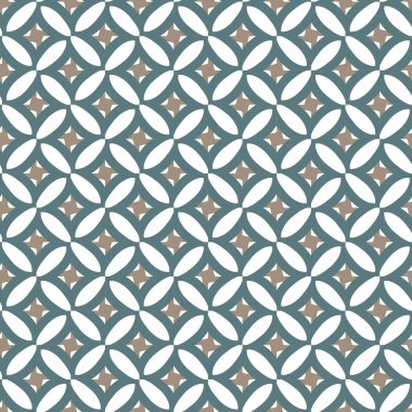 Geometrik şekilli kusursuz desen vektör çizimi