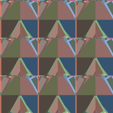 Geometrik şekilli kusursuz desen vektör çizimi