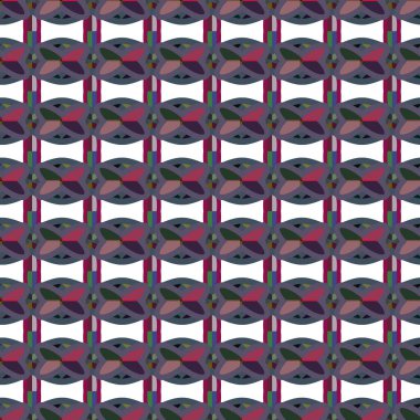 Geometrik şekilli kusursuz desen vektör çizimi
