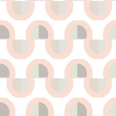 Geometrik şekilli kusursuz desen vektör çizimi