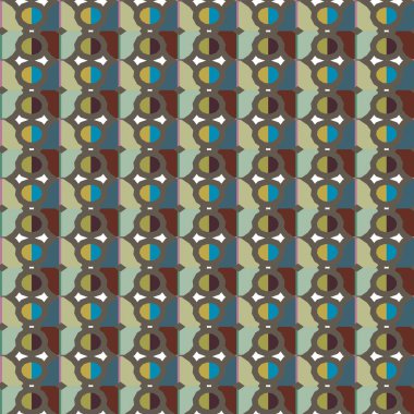 Geometrik şekilli kusursuz desen vektör çizimi