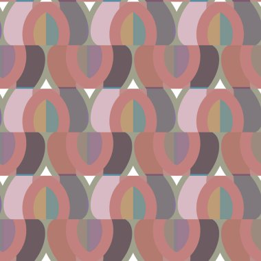 Geometrik şekilli kusursuz desen vektör çizimi