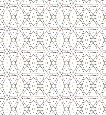 Geometrik şekilli kusursuz desen vektör çizimi