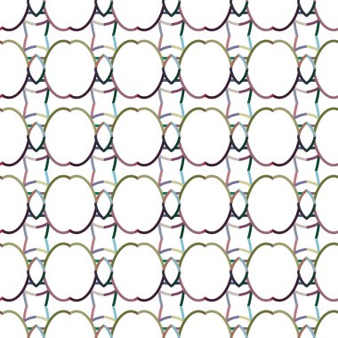 Geometrik şekilli kusursuz desen vektör çizimi