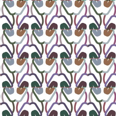 Geometrik şekilli kusursuz desen vektör çizimi