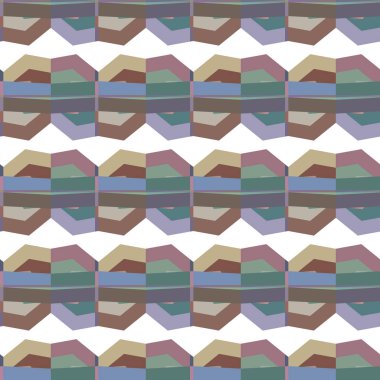 Geometrik şekilli kusursuz desen vektör çizimi