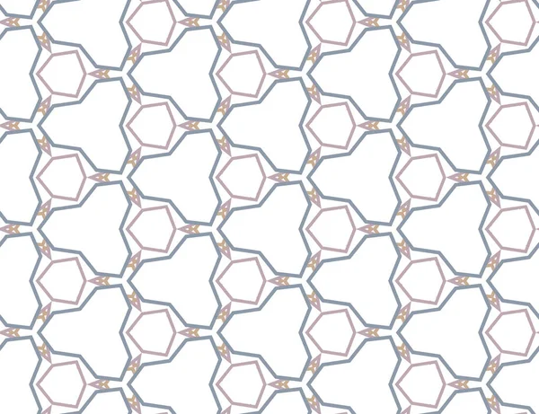 Sömlöst Mönster Med Geometriska Former Vektor Illustration — Stock vektor