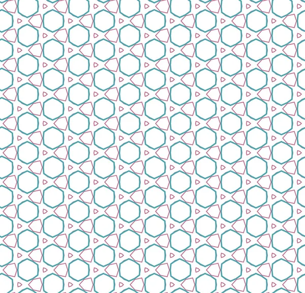 Seamless Pattern Geometric Shapes Vector Illustration — Stock Vector