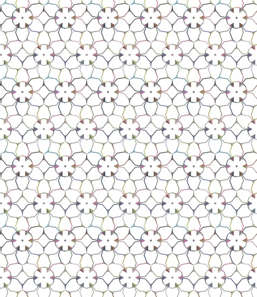 Nahtlose Muster Mit Geometrischen Formen Vektorillustration — Stockvektor