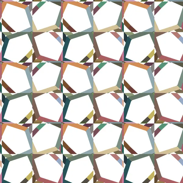 Geometrik şekilli kusursuz desen vektör çizimi