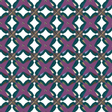 Geometrik şekilli kusursuz desen vektör çizimi