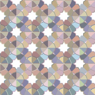 Geometrik şekilli kusursuz desen vektör çizimi
