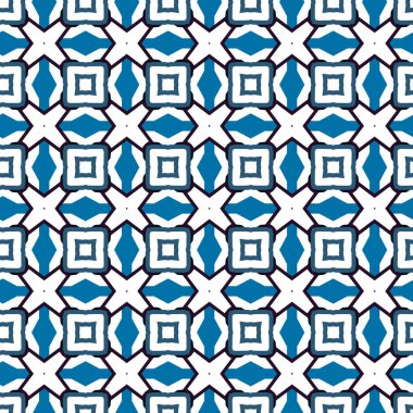 Geometrik şekilli kusursuz desen vektör çizimi