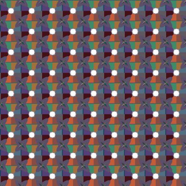 Geometrik şekilli kusursuz desen vektör çizimi