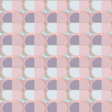 Geometrik şekilli kusursuz desen vektör çizimi