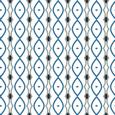 Geometrik şekilli kusursuz desen vektör çizimi