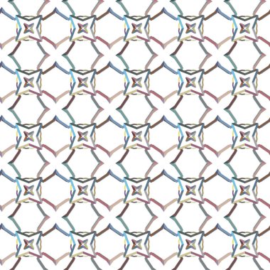 Geometrik şekilli kusursuz desen vektör çizimi