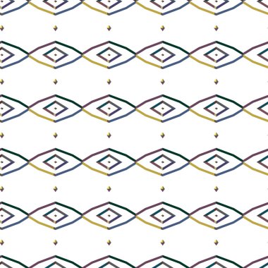 Geometrik şekilli kusursuz desen vektör çizimi