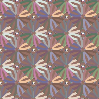 geometrik şekilli kusursuz desen