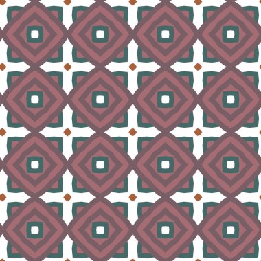 Geometrik şekilli kusursuz desen vektör çizimi