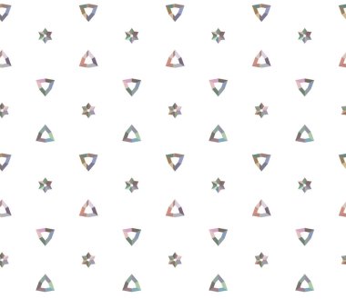 Geometrik şekilli kusursuz desen vektör çizimi