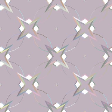 Geometrik şekilli kusursuz desen vektör çizimi