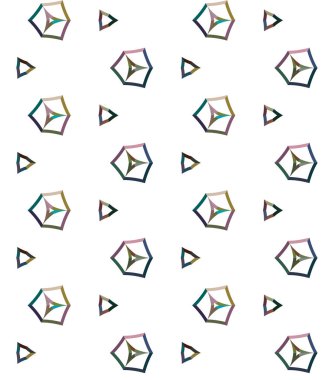 geometrik şekilli kusursuz desen