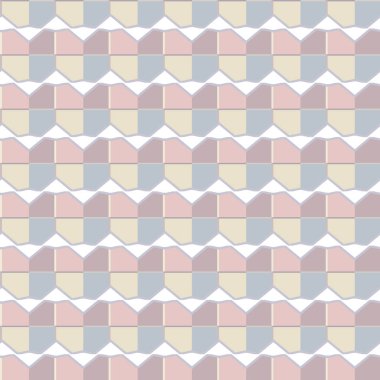 Geometrik şekilli kusursuz desen vektör çizimi