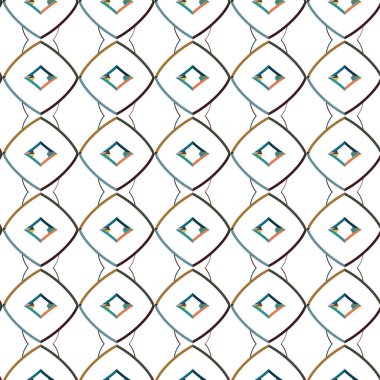 geometrik şekilli kusursuz desen