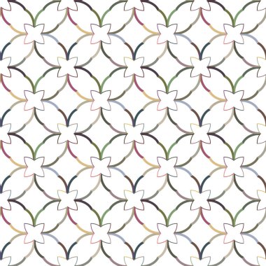 Geometrik şekilli kusursuz desen vektör çizimi