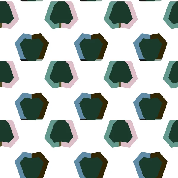 Nahtloses Muster Mit Geometrischen Formen — Stockvektor