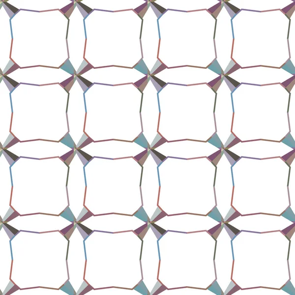 Nahtlose Muster Mit Geometrischen Formen Vektorillustration — Stockvektor