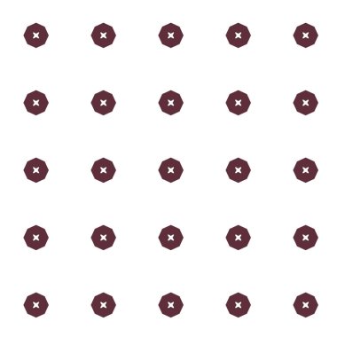 Geometrik şekilli kusursuz desen vektör çizimi