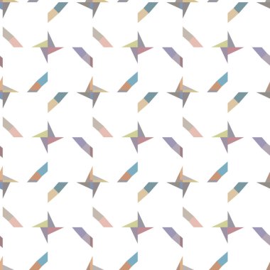 Geometrik şekilli kusursuz desen vektör çizimi