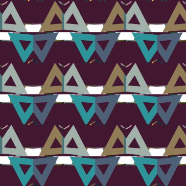 Geometrik şekilli kusursuz desen vektör çizimi