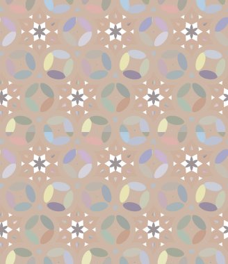 Geometrik şekilli kusursuz desen vektör çizimi