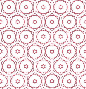 Geometrik şekilli kusursuz desen vektör çizimi