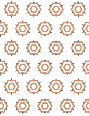 Geometrik şekilli kusursuz desen vektör çizimi