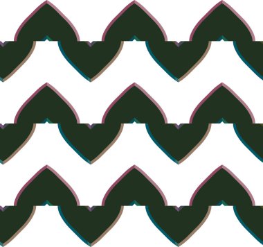 Geometrik şekilli kusursuz desen vektör çizimi