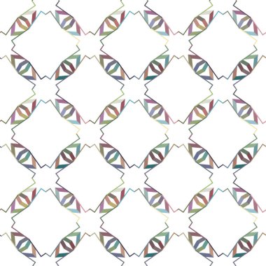 Geometrik şekilli kusursuz desen vektör çizimi